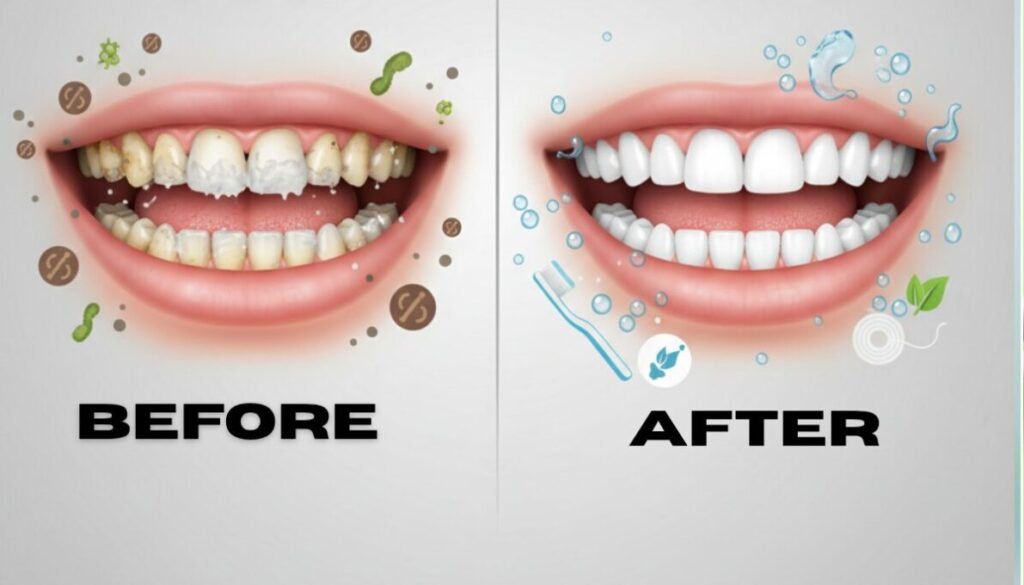 Daily brushing: Use a soft-bristled toothbrush and fluoride toothpaste. Brush for a full two minutes, covering all surfaces—front, back, and chewing surfaces of your teeth.