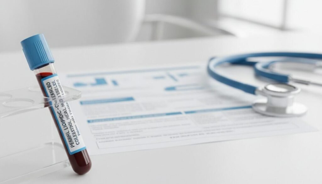 Schedule a follow-up lipid panel in 8-12 weeks to measure real progress and adjust the approach.