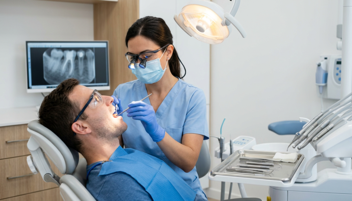 Root canal treatment is a dental procedure that removes infected or inflamed pulp tissue from inside a tooth to eliminate pain and prevent extraction.