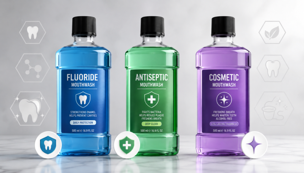 Choosing the right mouthwash depends entirely on what problem needs solving.