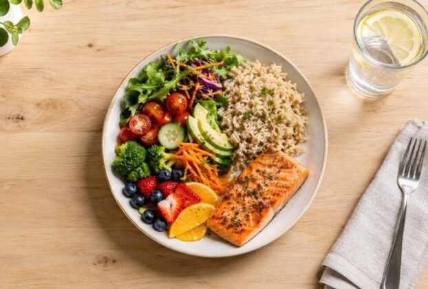 A balanced diet guide shows you how to eat a variety of vegetables, fruits, whole grains, protein foods, and healthy fats in sensible proportions.