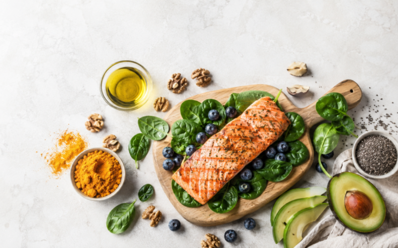 Anti-inflammatory foods are whole foods rich in antioxidants, omega-3 fatty acids, polyphenols, and fiber that help lower markers of chronic inflammation in the body.