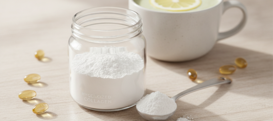 Collagen supplements are protein products, usually in powder or capsule form, designed to replace the collagen the body naturally loses with age.