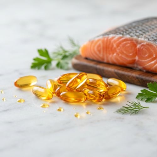 Omega-3 fatty acids support heart, brain, and eye health by lowering triglycerides, reducing inflammation, and maintaining healthy cell membranes.