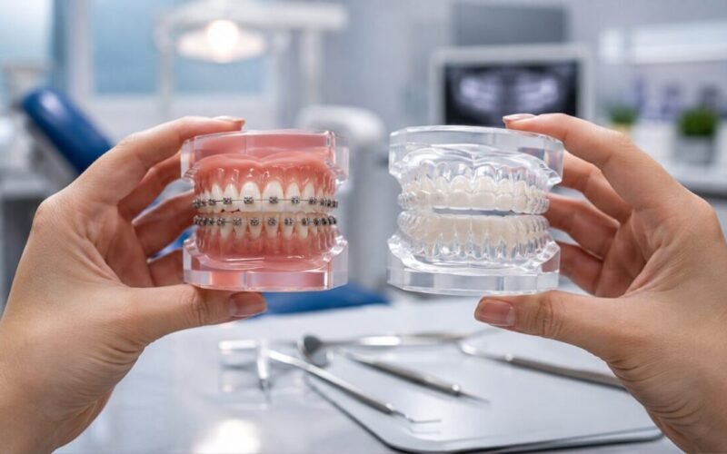 Orthodontic treatment options generally split into fixed appliances and removable appliances. Fixed appliances, like traditional metal or ceramic braces, stay bonded to the teeth for the entire treatment period. Removable appliances, like Invisalign and similar clear aligner systems, can be taken out for eating, brushing, and special occasions.