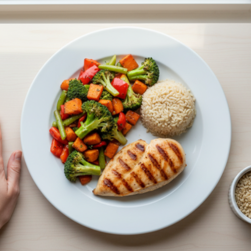 A portion control guide teaches you how to match the amount of food you eat to your body's actual energy needs, without restrictive dieting.